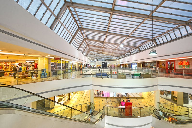 Edited mall photo of DPI Daylighting